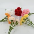 thumbnail image 6 of Jeachry 5Pcs Artificial Carnation Fake Silk Flower Wedding Indoor Home Office Table Centerpiece Faux Flower Decoration Gift, 6 of 7