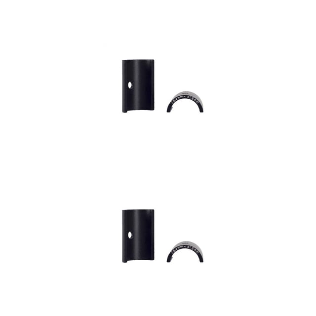 Sonducket Paquete de 2 adaptadores reductores de vástago de cuña para manillar de bicicleta, espaciador de ciclismo de carretera, manga de Negro 2piezas