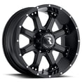 thumbnail image 3 of Raceline 991B-ASSAULT 17" Cast Aluminum Wheel, ASSAULT BLACK 17X9 8X6.5 -12mm (4.50"B/S) Fits select: 2003-2005 HUMMER H2, 2003-2008 DODGE RAM 3500 ST/SLT, 3 of 7