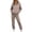 Camel, variant on 2 Piece Sets for Women 2 Piece Outfit Long Sleeve Drawstring Hoodie Sweatshirt Elastic Waist Jogger Pants Casual Tracksuit Loungewear Set Pink S