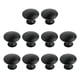 thumbnail image 1 of 10 pomos negros para gabinete, pomos redondos para aparador, pomos para cajones de cocina, pomos para puertas de armario de un solo orificio, tiradores para cajones y aparadores, 1 of 5