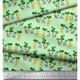 thumbnail image 2 of Soimoi Polyester Crepe Fabric Tree,Giraffe & Reindeer Animal Fabric Prints by Yard 42 Inch Wide, 2 of 3