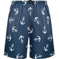 thumbnail image 2 of GZHJMY Anchor Pajama Pants Short for Men, Lounge Pants Lightweight Men Pajama Bottoms with Drawstring Pockets, Christmas New Year Birthday Gifts, XX-Large, 2 of 7