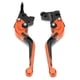 thumbnail image 2 of 2pcs Motorcycle Brake Clutch Levers Adjustable CNC Aluminium Alloy Replacement for YAMAHA XJ6 DIVERSION 2009?2015Orange, 2 of 5