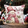 thumbnail image 3 of Funda de cojín navideña con estampado de copos de nieve, decorativa para cama y exterior. Estilo D, 3 of 6