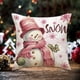 thumbnail image 3 of Funda de cojín navideña con estampado de copos de nieve, decorativa para cama y exterior. Estilo D, 3 of 6
