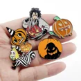 thumbnail image 2 of 5pcs Halloween Pumpkin Brooch Scissors Hands Edward Beetlejuice Drop Oil Metal Badge with Accessories Manufacturers in Stock, 2 of 5