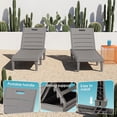 thumbnail image 2 of Vineego Set of 2 Patio Outdoor Chaise Lounge Chair Recliner with Adjustable Backrest, Light Taupe, 2 of 8