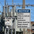 thumbnail image 7 of Not an Exit Entrance Keep Door Closed Sign, Industrial Not An Exit Sign 8"x12" UV Resistant for Indoor Outdoor Workplace, 7 of 7