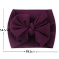thumbnail image 3 of Caveitl 1PC Newborn Infant Baby Girls Print Bow Headband Stretch Hairband Headwear Yellow One Size, 3 of 3