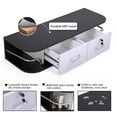 thumbnail image 4 of Reshable Wall Mount Styling Station 2 Locking Drawers Storage for Beauty Salon Barber Shop Black White, 4 of 12
