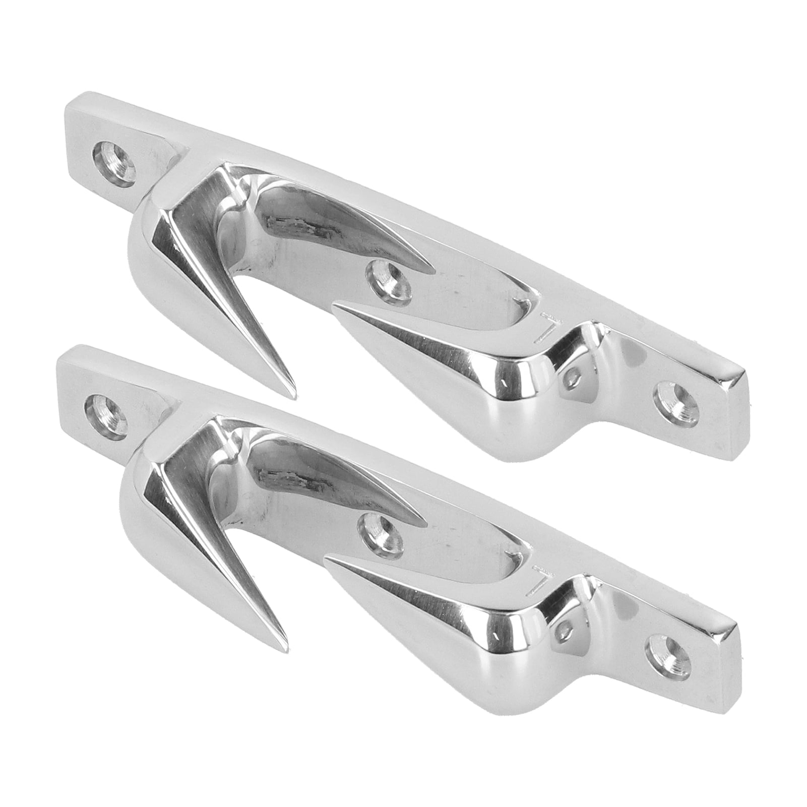 2Pcs Taquets D'Amarrage Bateau 6 Pouces En Acier Inoxydable 316 - Crampons Droit Fairlead