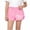 Pink2, variant on Khunlpohl Girl's Knitted Shorts Printed Elastic Waisted Wide Legs Short Pant Summer Casual Cute Loose Outdoor Pants 1-12 Years