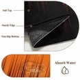 thumbnail image 6 of Rectangle Area Rugs 5 x 7 Ft, Burnt Orange Black Ombre Non-Slip Residential Carpet, Modern Abstract Striped Gradient Indoor Crawling Mats Runner Rugs for Living Room/Dining Room/Bedroom, 6 of 9