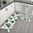 thumbnail image 2 of White Christmas Tree Pattern Kitchen Rugs Sets Of 2,Anti Fatigue Kitchen Mat Rugs Non Slip Washable,Decorative Kitchen Floor Mats for Kitchen,Sink,Laundry,17"x30"+17"x47", 2 of 7