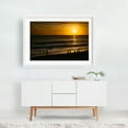 thumbnail image 2 of Sunset over Huntington - Huntington Beach California Photography White Framed Wall Art Print 16 x 24 inches, 2 of 3