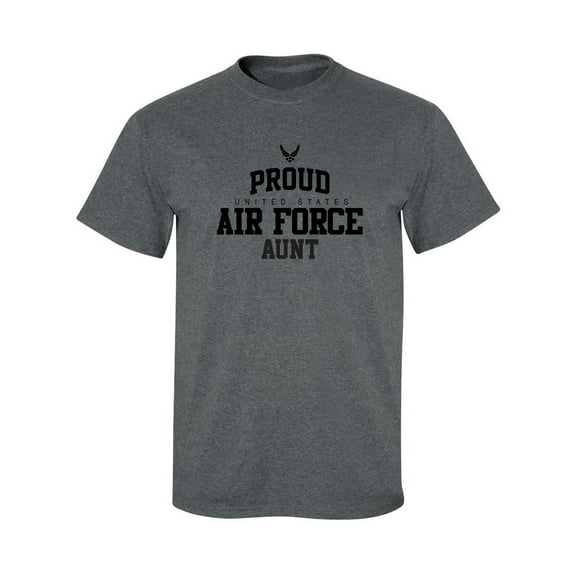 Proud Air Force AUNT Adult Short Sleeve T-shirt