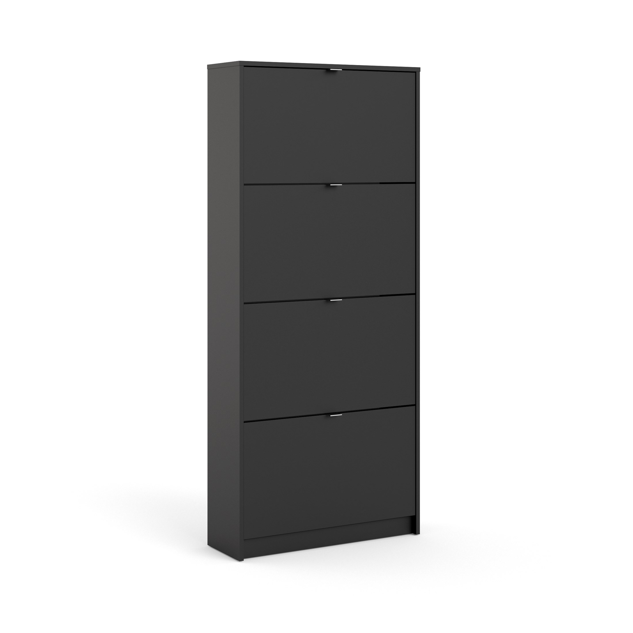 Tvilum Bright 4 Drawer Shoe Black Matte