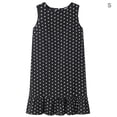 thumbnail image 1 of Vestido de Mujer sin mangas Jumpingount de puntos Suelto con volantes negro S, 1 of 7
