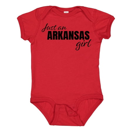 

Inktastic Just an Arkansas Girl Born and Raised Gift Baby Girl Bodysuit