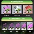 thumbnail image 4 of Grow Lights for Indoor Plants Heads LED Full Spectrum Lamps With Clips Diable Levels and //H Timer for Growing, 4 of 7