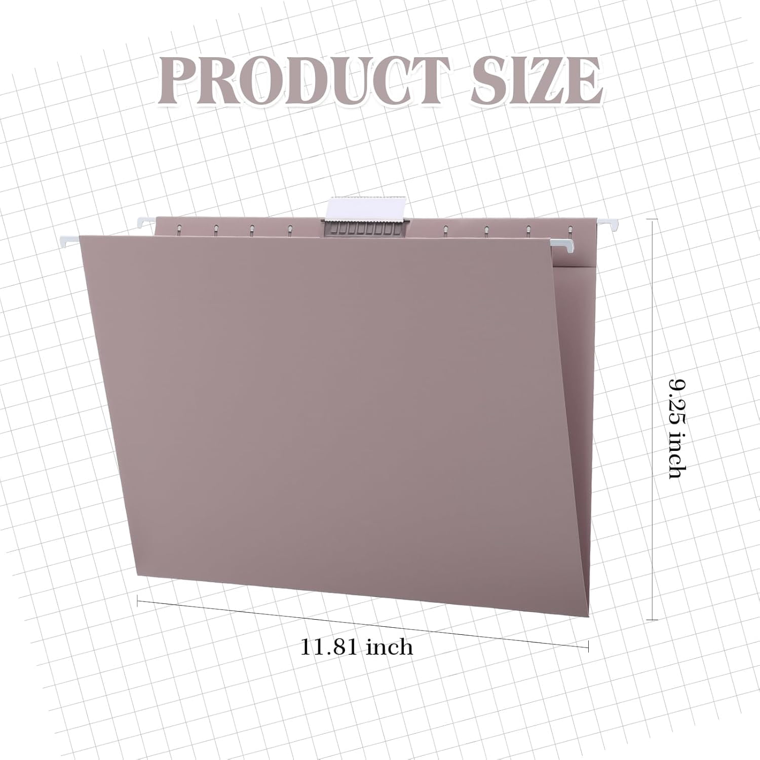 12 Pack Decorative Hanging File Folders, Letter Size with Tab, 6 Color Assorted for Filing Cabinet Office Supplies(Neutral Color)