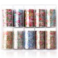 thumbnail image 2 of 10 rollos de pegatinas de uñas con estampado de flores, pegatinas de transferencia de papel de aluminio para decoración de uñas, pegatinas de envoltura completa para decoración de uñas, decoración de, 2 of 11