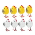 thumbnail image 5 of LEORX 8Pcs Decorative Chicken Prop White for Easter Celebrations and Parties, 5 of 8