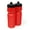 Red Bottle/Black Lid, variant on 24 oz Sports Squeeze Water Bottles, USA Made, 2 Pack, BPA-Free, One Way Flow Valve, Dishwasher Safe