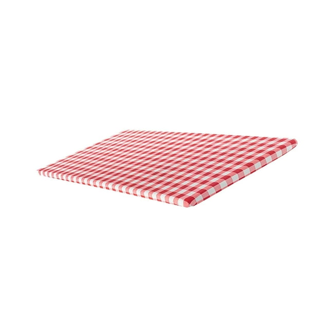 Mantel rectangular ajustable impermeable para picnic en casa, interior y exterior. Rojo 24x48 pulgadas