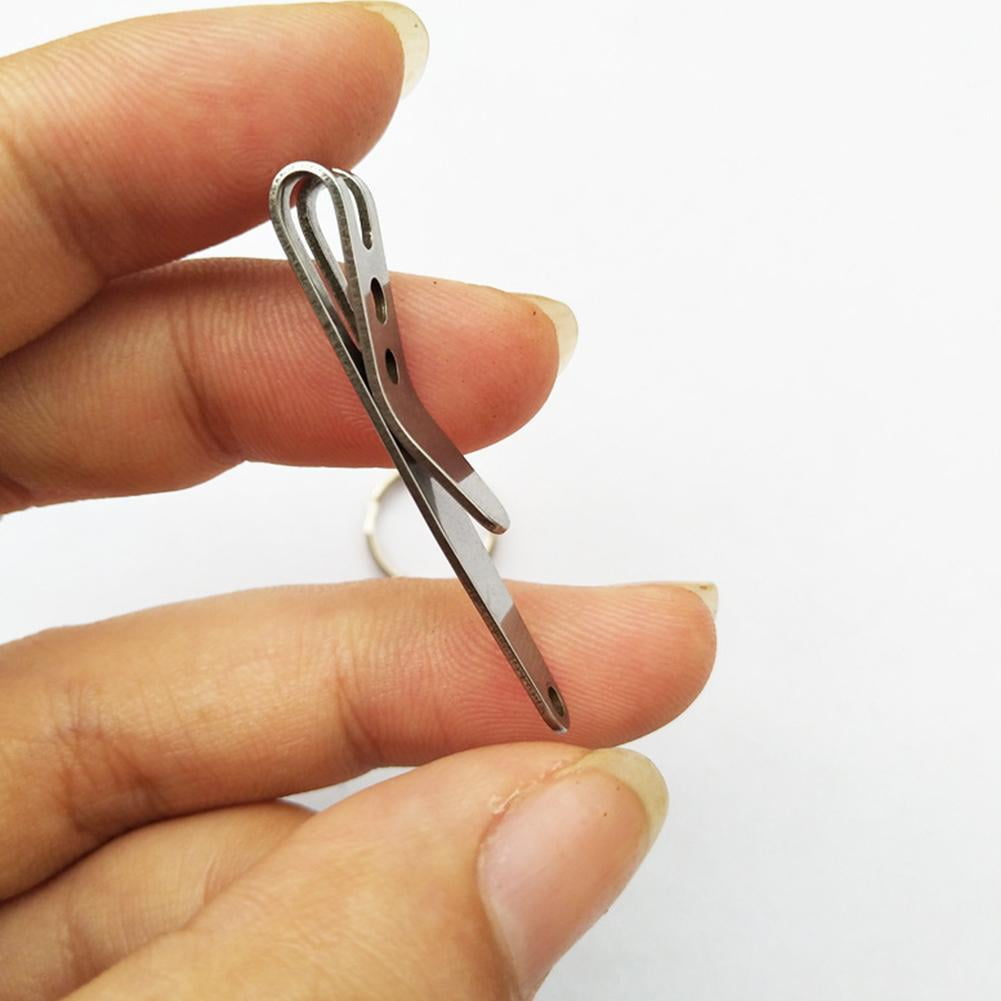 1pcs mini edc gear pocket suspension clip hanger tool key Y2I9 keychain C7X4