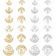 thumbnail image 1 of 48 tapas de flores de oro de 18 quilates con espaciadores, tapas de pétalos, cuentas sueltas de larga duración., 1 of 6
