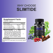 (3 Pack) Slimtide Advanced Daily Health Management Capsules, Slim Tide Advanced Formula (180 Capsules)