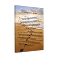 thumbnail image 1 of Sunset Beach Footprints Painting Inspirational Verse Poster Poem Wall Art Print for Living Room Home Office Decor poster Unframed12x18inch(30x45cm), 1 of 1