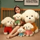 thumbnail image 4 of Peluche de perro Kawaii para niños, muñeco de peluche de 25/35/45CM, color blanco, ideal para regalo de cumpleaños, 1 unidad, 4 of 5