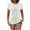 White, variant on Lovskoo 2024 Women's Cap Sleeve Sweater Shirts Casual Crewneck Knit Short Sleeve Tops Lightweight T Shirts with Pocket White
