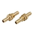 thumbnail image 4 of 8mm Straight Brass Hose Barb Fitting Connector Coupler for Joiner Air Water Fuel Pipe 5pcs, 4 of 6