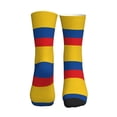thumbnail image 2 of Mens Crew Socks Womens Colombia Flag Workout Training Athletic Socks, 2 of 7