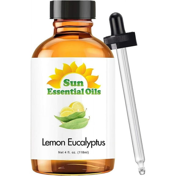 Sun Essential Oils 4oz - Lemon Eucalyptus Essential Oil - 4 Fluid Ounces