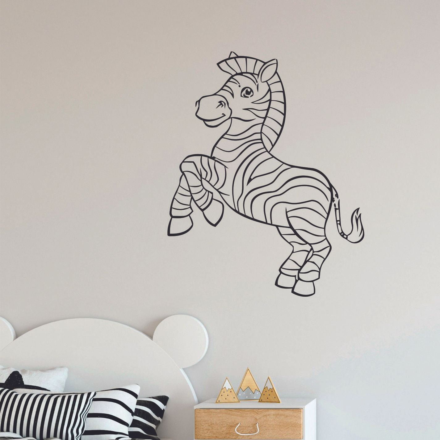 Home Decoration Wall Sticker Self Adhesive Room Decor VInyl Decal Zebra Animal 