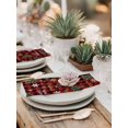 thumbnail image 5 of Christmas Cloth Napkins Set of 4 Reusable Dinner Napkins, Pine Tree Gold White Snowflake Red Black Plaid Cocktail Napkin Washable Table Napkins for Wedding/Holiday Party/Baby Shower 20"x20", 5 of 7