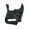 thumbnail image 3 of xinxixnxx 1 Ply 10 Hole Guitar Pick Guard Plate Decorative Flower Print Black Pickguard Cover Replacement Parts for JB Musical Instrument, 3 of 7