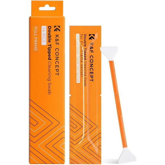 ERDS-14pcs Double Tipped 24mm APS Full Frame Sensor Cleaning Swab, DSLR or SLR Digital Camera Cleaning kit and Full Frame Sensor Cleaning Swab