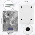 thumbnail image 2 of High Precision Digital Kitchen Scale Tempered Glass Food Scale Multifunction Scale Small Kitchen Appliances Silver Metal Flower Pattern, 2 of 7