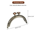 thumbnail image 2 of 10Pcs Metal Purse Frames, 3.4" Kiss Lock Clasp Frame for Coin Purse DIY Mixed Colors Lock Bronze, 2 of 6