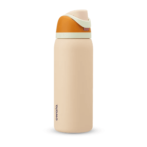 Termo Owala FreeSip de 32oz (946ml) de acero inoxidable térmico, Water In The Desert