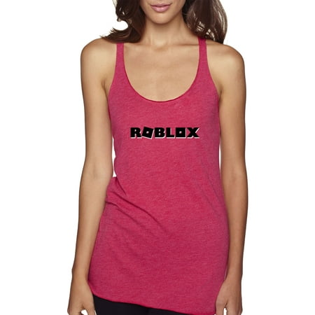 Trendy Usa 1168 Womens Tank Top Roblox Block Logo Game Accent Xl Shocking Pink - new way 1168 adult hoodie roblox block logo game accent sweatshirt 3xl military green
