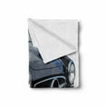 thumbnail image 2 of Cars Soft Flannel Fleece Throw Blanket, Classical Retro Vehicle Antique Convertible Prestige Old Fashion Revival, Cozy Plush for Indoor and Outdoor Use, 70" x 90", Black Pale Grey White, by Ambesonne, 2 of 6