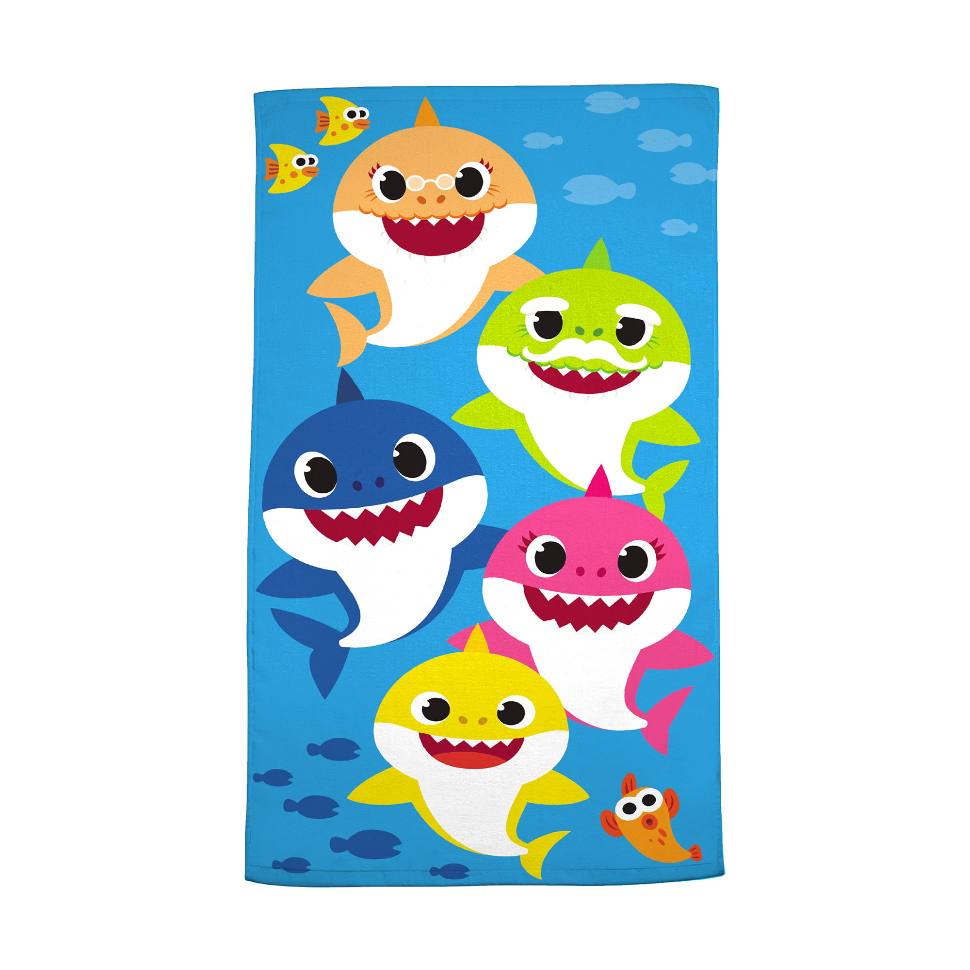 Baby Shark Kids 2Pc Bath Towel and Wash 