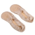 thumbnail image 4 of Unique Bargains 5 Pairs Invisible Lace Socks Sexy Fashion Breathable Soft  No Show Socks for Women Beige, 4 of 7